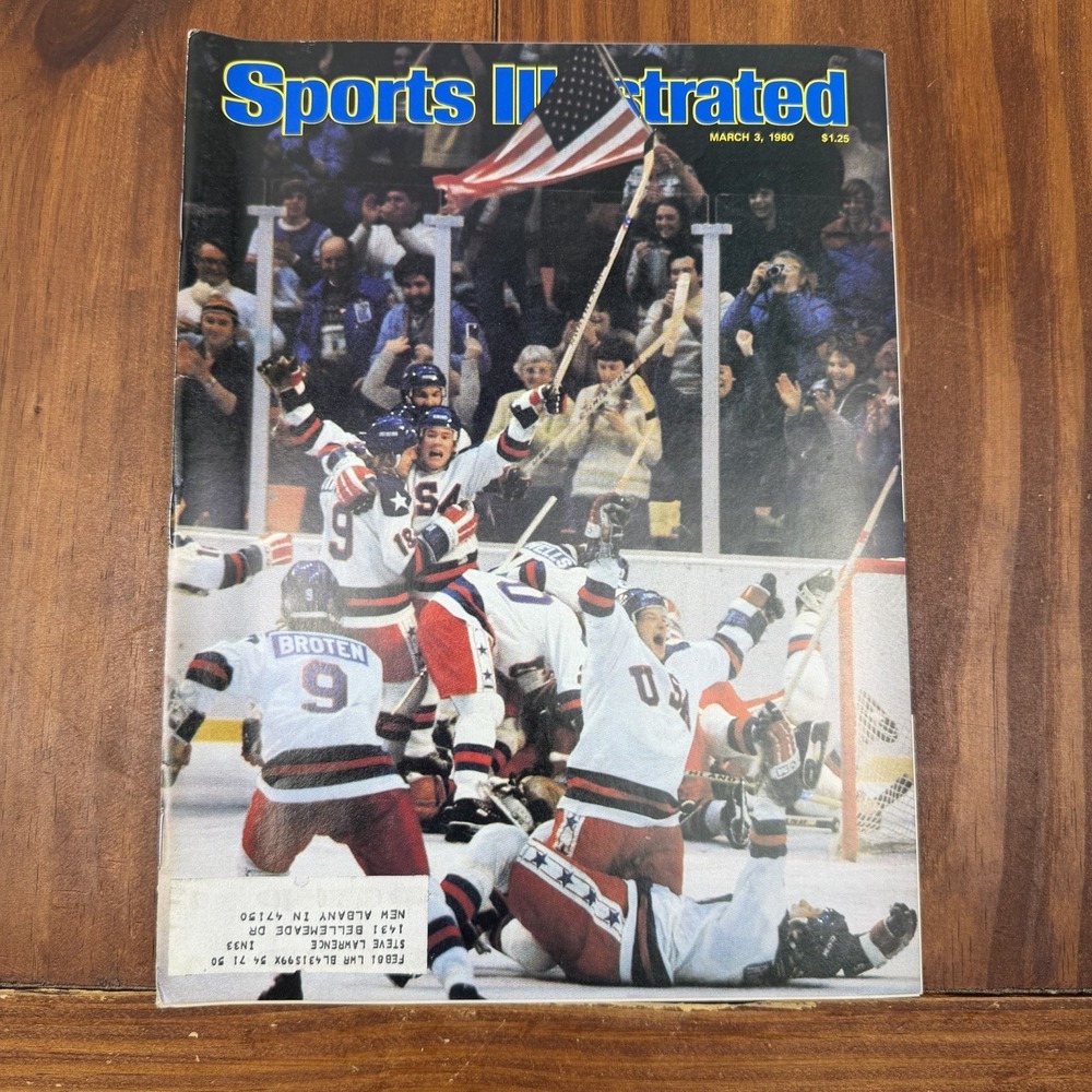 Original Miracle on Ice 1980 Olympics Sports Illustrated 3/3/80 Team USA Hockey